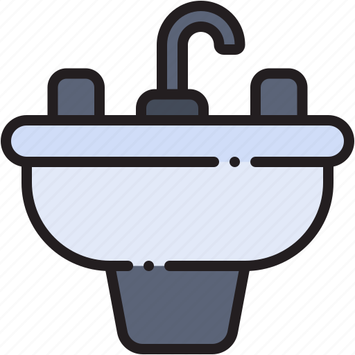 Sink, bathroom, plumbing, washbasin, hygiene, washing icon - Download on Iconfinder