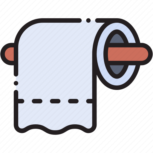 Toilet, paper, roll, sanitary, hygiene, wellness, tissue icon - Download on Iconfinder