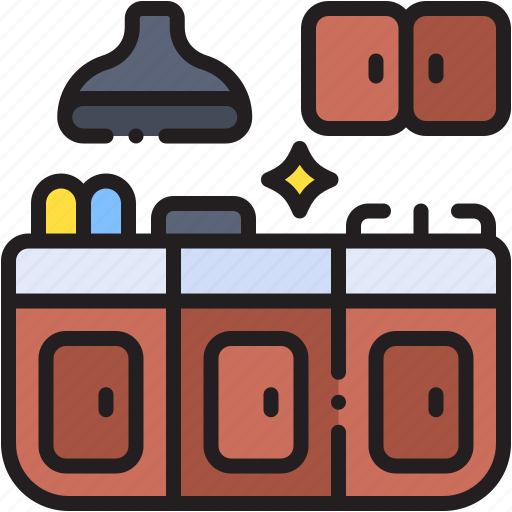 Kitchen, cabinet, oven, cooking, sink, household icon - Download on Iconfinder