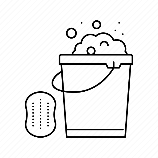 Sponge, bucket, water, housekeeping, laundry, vacuum, cleaner icon - Download on Iconfinder