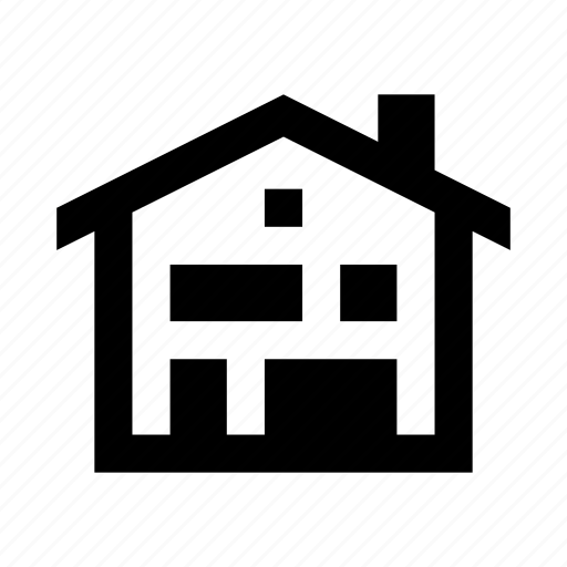 Building, estate, garage, home, house, place icon - Download on Iconfinder