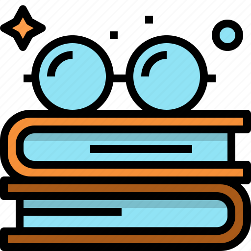 Book, glasses, reading, education, knowledge icon - Download on Iconfinder