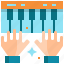 piano, hand, keyboard, synthesizer, music 