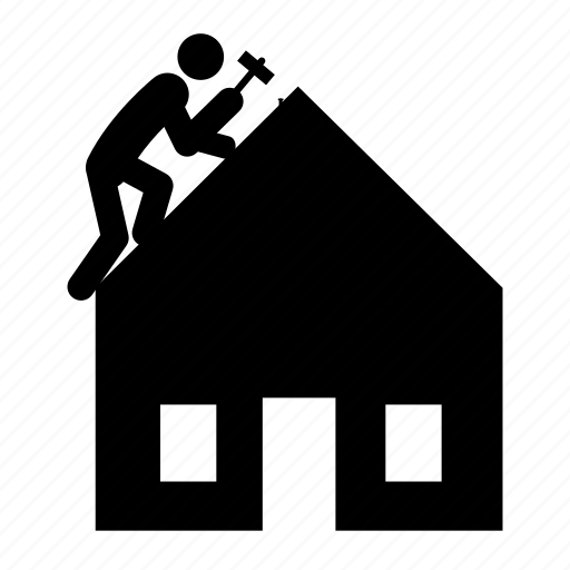 Roofing, work, job, repair, roof, construction, building icon - Download on Iconfinder