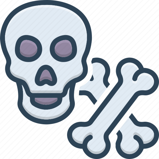 Bones, crossbones, danger, halloween, poison, skeleton, skull icon - Download on Iconfinder