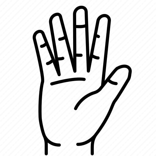 Hand, finger, human, physical, bye icon - Download on Iconfinder