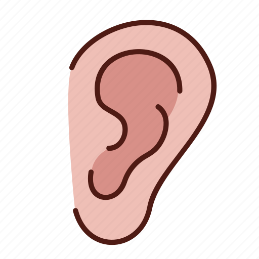 Ear, sound, hear, anatomy, sensory icon - Download on Iconfinder