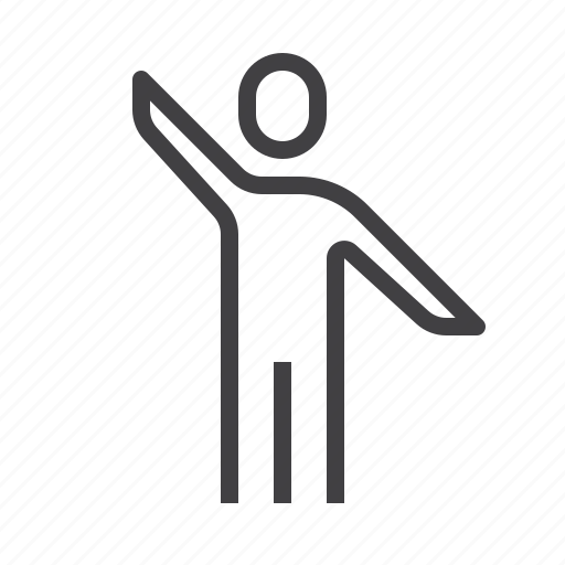 Human, person, pointing, posture, stretched arms icon - Download on Iconfinder