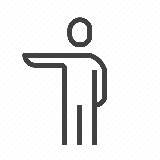 Human, left, person, pointing, posture icon - Download on Iconfinder