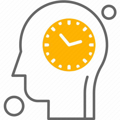 Brain, human, clock, time icon - Download on Iconfinder