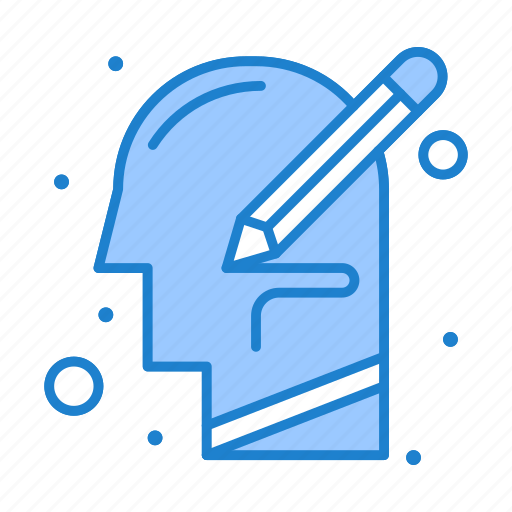 Head, human, mind, thinking, write icon - Download on Iconfinder