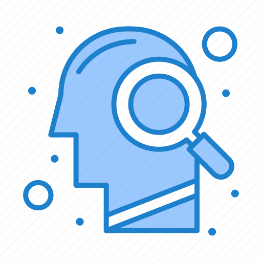 Glass, head, magnifying, mind, search icon - Download on Iconfinder
