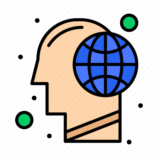 Earth, global, head, human, mind icon - Download on Iconfinder