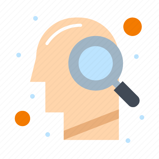 Glass, head, magnifying, mind, search icon - Download on Iconfinder