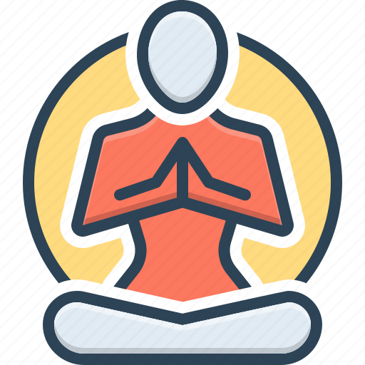 Concentration, exercise, meditation, poses, relax, relaxation, yoga icon - Download on Iconfinder
