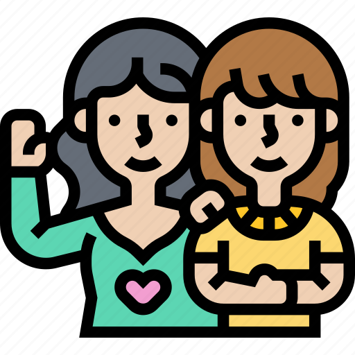 Teenage, youth, young, girls, friend icon - Download on Iconfinder
