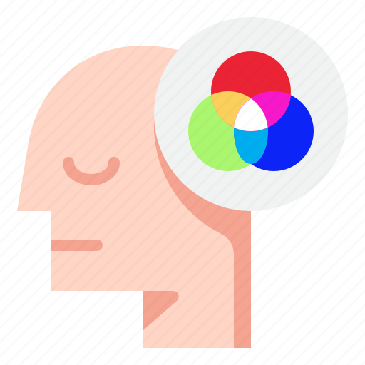 Rgb, mind, emotion, thinking, psychology, head icon - Download on Iconfinder