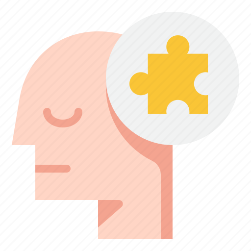 Solution, puzzle, mind, emotion, thinking, psychology, head icon - Download on Iconfinder