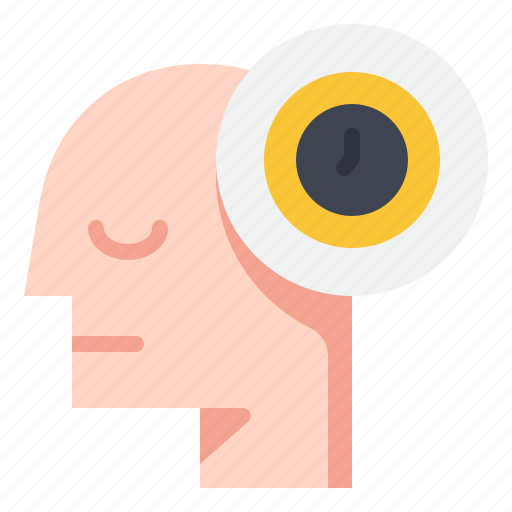 Time, remember, mind, emotion, thinking, psychology, head icon - Download on Iconfinder