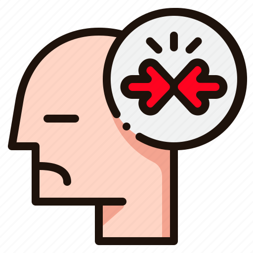 Conflict, problem, mind, emotion, thinking, psychology, head icon - Download on Iconfinder