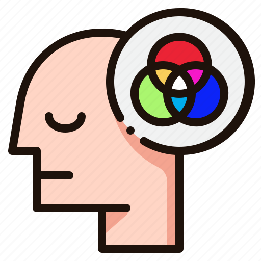 Rgb, mind, emotion, thinking, psychology, head icon - Download on Iconfinder