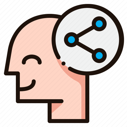 Share, connect, mind, emotion, thinking, psychology, head icon - Download on Iconfinder