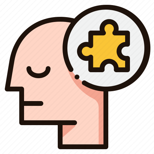 Solution, puzzle, mind, emotion, thinking, psychology, head icon - Download on Iconfinder
