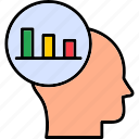 analysis, business, data, head, mind, report, icon