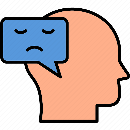 Negative, thinking, minus, ptsd, stress, thought, worry icon - Download on Iconfinder