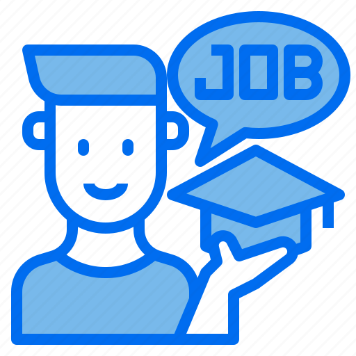 Education, job, congratulation, hat, person, man icon - Download on Iconfinder