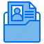 folder, file, profile, information, resume 