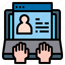 computer, website, profile, information