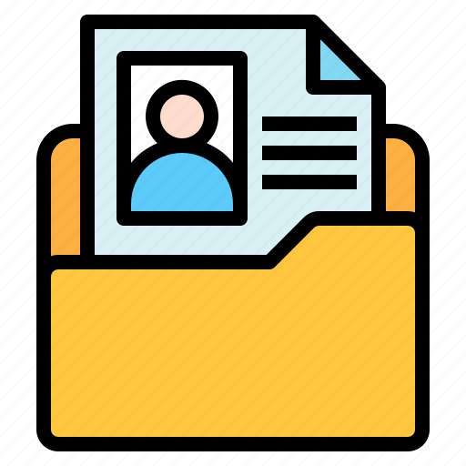 Folder, file, profile, information, resume icon - Download on Iconfinder