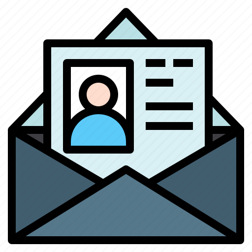 Letter, resume, cover, person icon - Download on Iconfinder