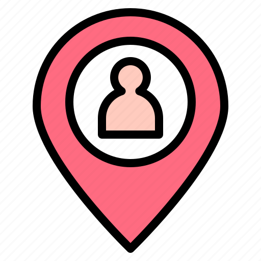 Pin, location, person icon - Download on Iconfinder