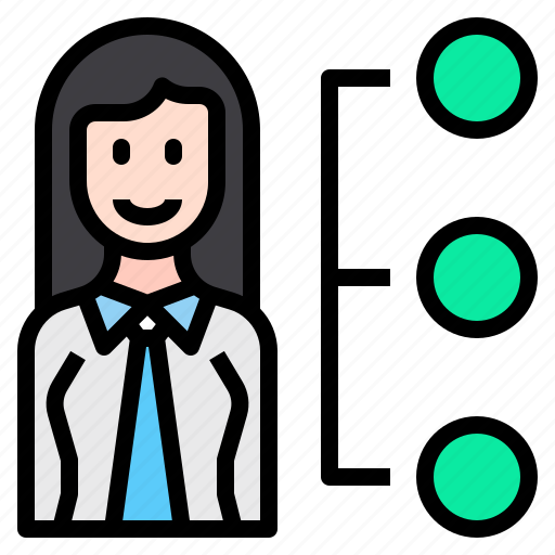 Woman, person, networking, business icon - Download on Iconfinder