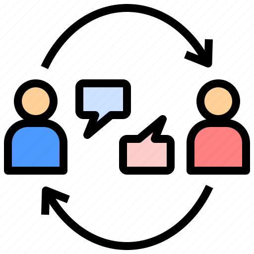 Counseling, talking, opinion, idea, exchange, communication, training icon - Download on Iconfinder
