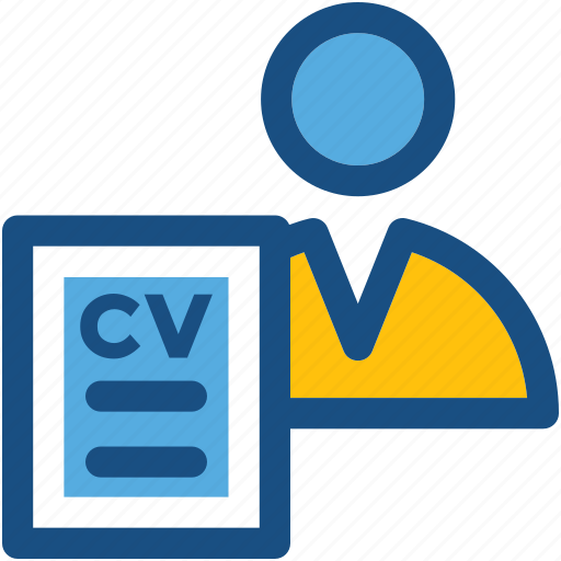 Biodata, cv, job applicant, job profile, resume icon - Download on Iconfinder