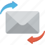 arrows, correspondence, envelope, letter, mailing 