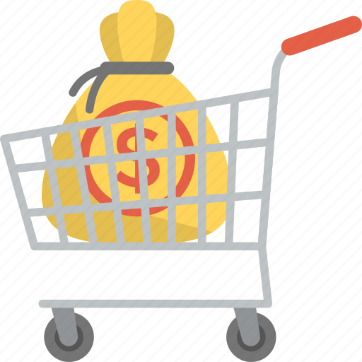 Business investment, capital, cash savings, commerce, market cart icon - Download on Iconfinder
