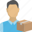 delivery boy, package, parcel, shipment, shipping 