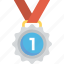 achievement, award, medal, pendant, success 
