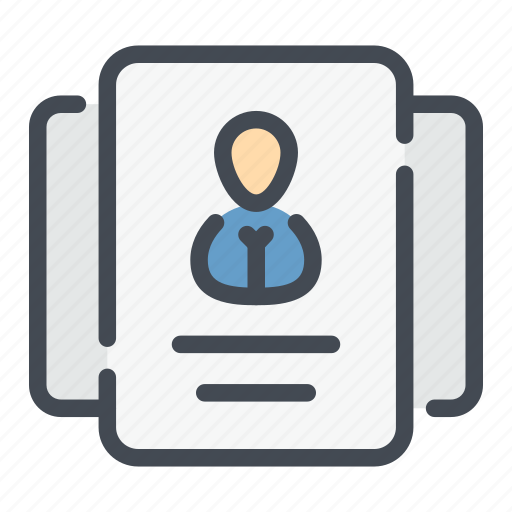 Cv, employee, person, portfolio, resume, user icon - Download on Iconfinder