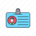 badge, card, id, profile, user