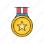 award, badge, goal, medal, success 