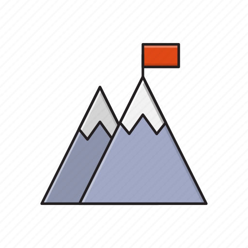 Achievement, career, goal, mountain, success icon - Download on Iconfinder