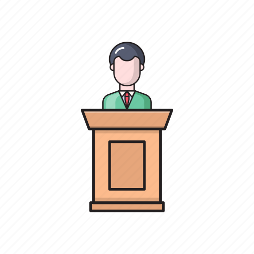Conference, podium, presentation, speech, user icon - Download on Iconfinder