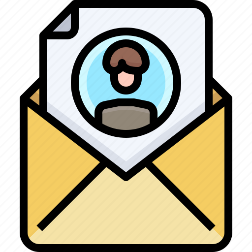 Vitae, profile, portfolio, envelope, personal, resume, curriculum icon - Download on Iconfinder