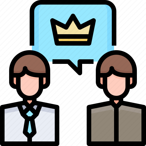 Boss, organization, crown, employee, skills, talent icon - Download on Iconfinder