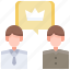 boss, organization, crown, employee, skills, talent 